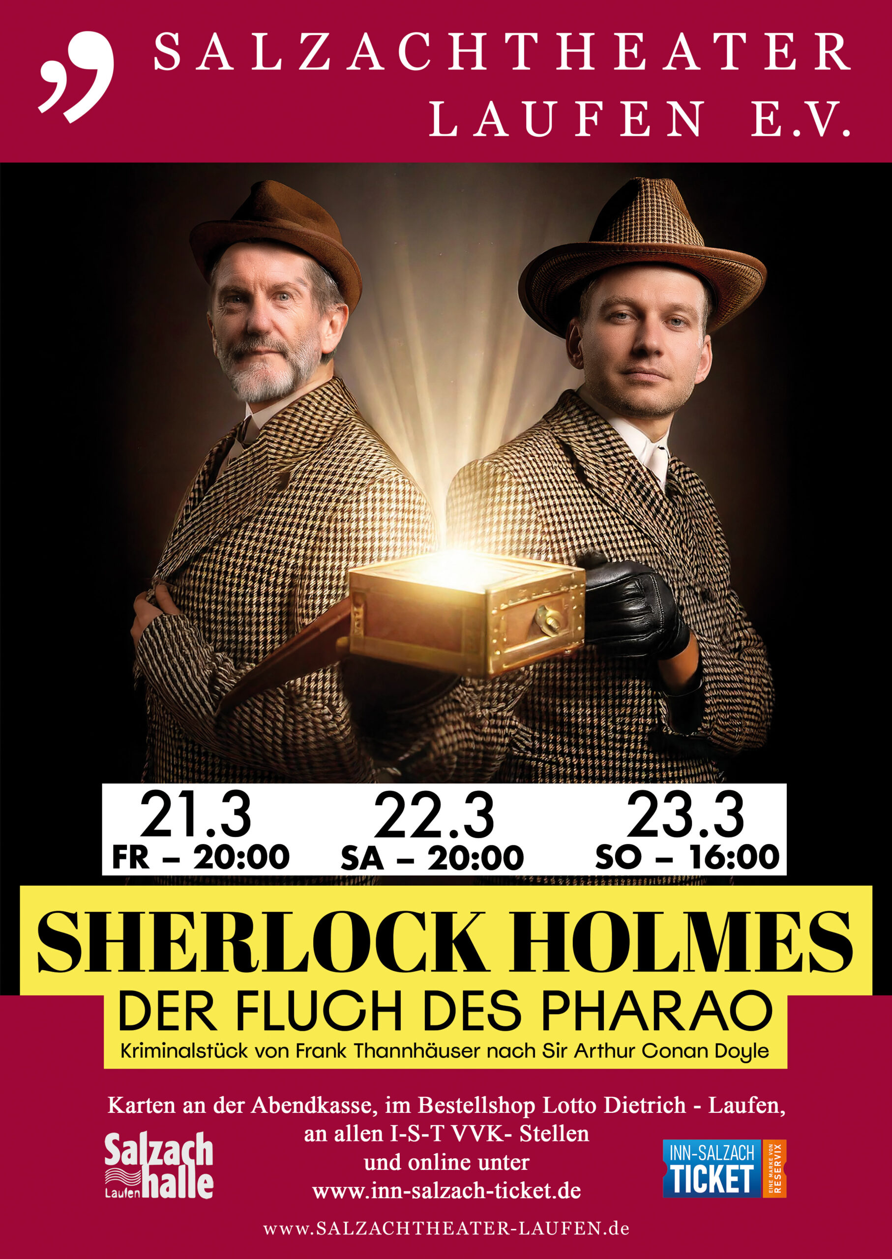 Ticketvorverkauf – Sherlock Holmes und der Fluch des Pharao